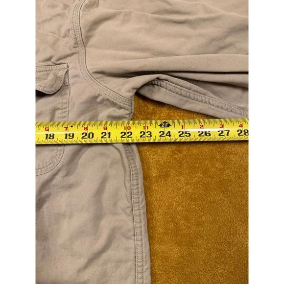 LL Bean Corduroy Shirt Jacket Men's M Plaid Flannel Lined Brown Chore Coat VTG - Picture 8 of 16